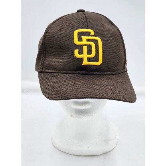 San Diego Padres Hat Yellow Logo Brown Baseball Cap Adjustable Team MLB OC Sport - Picture 1 of 10